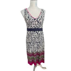 Athleta Bohemian Santorini Sleeveless Dress -Tie Back Comfy Dress Size M